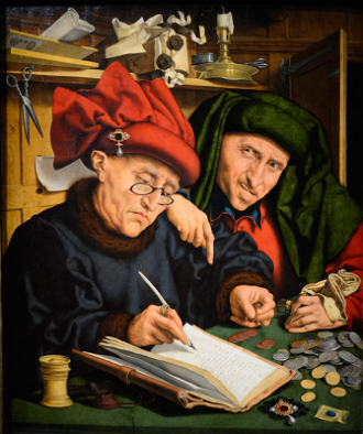 The Tax Collector, by Quinten Massys, late 1520s  © Liechtenstein Collection, Vaduz
