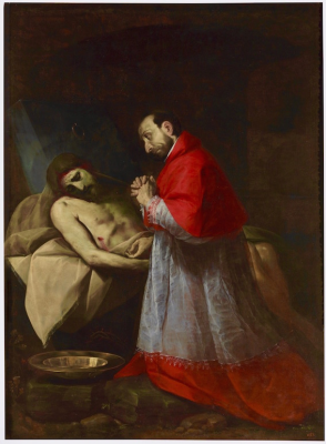Meditating on the Dead Christ, by Giovanni Battista Crespi, il Cerano 1610 © Prado Museum, Madrid