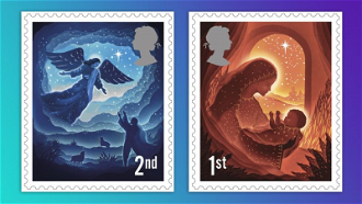 1st and 2nd class Christmas stamps