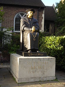 Statue of St Thomas More, Chelsea Old Church