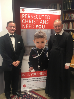 John Pontifex with the Very Rev Dr Sebastian Jones, Moderator of the Cardiff Oratory in Formation