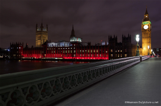Houses of Parliament,  Red Wednesday 2018  - image:  Weenson Oo