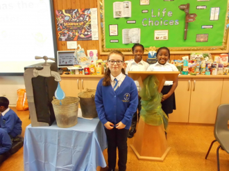Three fledgling Zero Heroes at St Martin de Porres Harvest Workshop