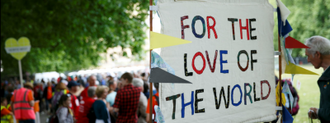 CAFOD climate campaigners in Glasgow