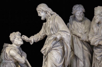 Jesus healing a Blind Man, at Cathedral of Our Lady of Chartres © Chartres Cathedral, Paris