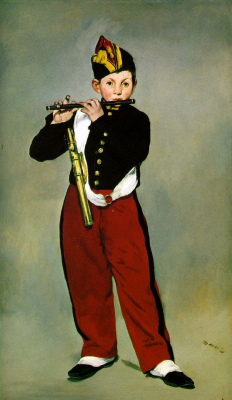 Le Fifre, (The Flute Player)  by Édouard Manet 1866 © Louvre, Abu Dhabi