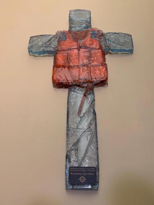 Lifejacket crucified