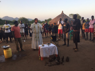 Christmas Mass under Ethiopian sky