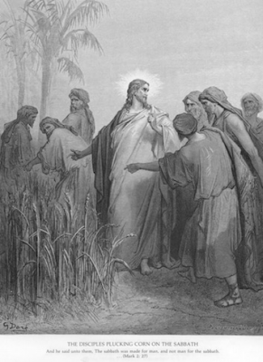 The Disciples Pick Corn on the Sabbath,  by Gustave Doré 1866-70 © Private Collection, London
