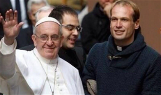 Pope Francis with Fr Gonzalo Aemilius