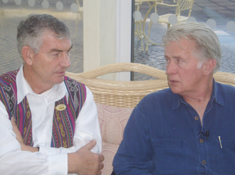 Fr Shay Cullen with Martin Sheen