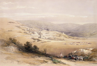 Nazareth, April 28th 1839, by David Roberts 1842 © Christian Art Today