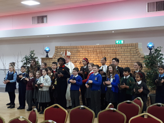 Pupils with their trees