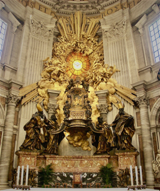 Chair of Saint Peter, by Gian Lorenzo Bernini. 1647-1653, © Christian Art Today