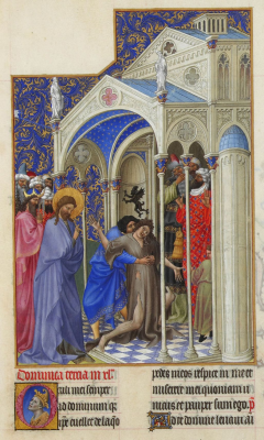 Jesus rebukes the Unclean Spirit - Les Très Riches Heures du Duc de Berry, 1415, © Musée de Conde, Chantilly