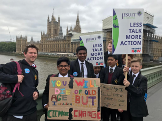 Wimbledon College students in climate protest