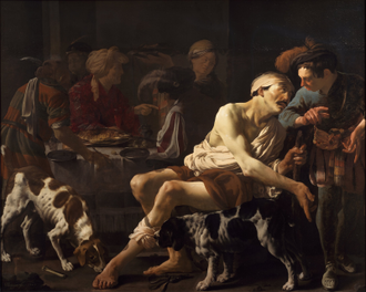 The Rich Man and the Poor Lazarus, by Hendrick ter Brugghen 1625 © Centraal Museum, Utrecht, Netherlands