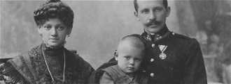 Emila and Karol Wojtyła with  Karol junior