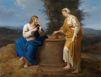 Christ and the Samaritan Woman at the Well, by Ferdinand Waldmüller 1818 © Christian Art Today