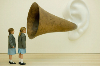 Beethoven's Trumpet (With Ear), Installation by John Baldessari 2007 © Beyer Projects, New York