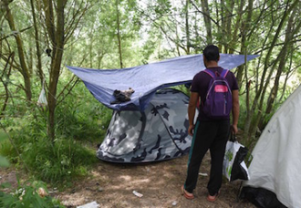 Migrant camp near Calais