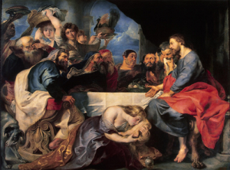 The Anointing at Bethany, by Peter Paul Rubens and Anthony Van Dyck  1618 © The State Hermitage Museum, St Petersburg