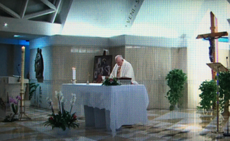 Screenshot from today's Mass