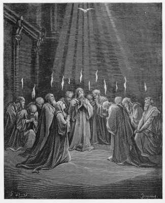 The Descent of the Holy Spirit, by Gustave Doré © Christian Art
