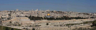 Panoramic view from Mount of Olives - Wiki image