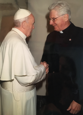 Mgr Kukla with Pope Francis