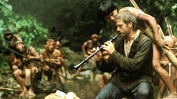 Jeremy Irons as Father Gabriel in The Mission image: Goldcrest Films