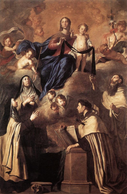 Our Lady of Mount Carmel, by Pietro Novelli 1641 © Museo Diocesano di Palermo, Italy