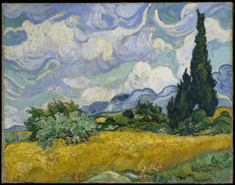 Wheat Field with Cypresses, by Vincent van Gogh 1889 © Metropolitan Museum, New York