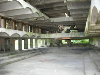 Chapel at St Peter's Seminary,  Cardross designed by Gillespie, Kidd and Coia Wiki image