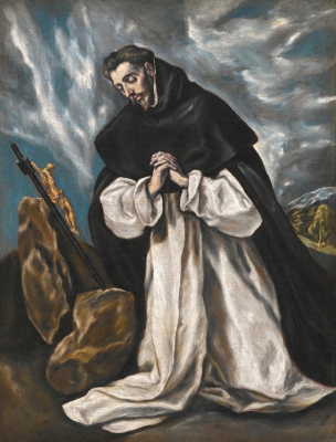 Saint Dominic's in Prayer,  by El Greco, Late 16th C  © Sotheby's London, 3 July 2013, lot 19