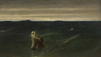 Jesus and Peter on the Water,  by Gustave Brion 1863 © C19 Gallery, Beverly Hills
