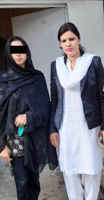 Maira Shahbaz and her lawyer, Sumaira Shafique © ACN