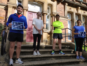 Four Lourdes marathon runners