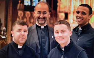 l-r: Deacons Alex Taylor, Clive Dytor, Benedict Skipper and Sean Gough