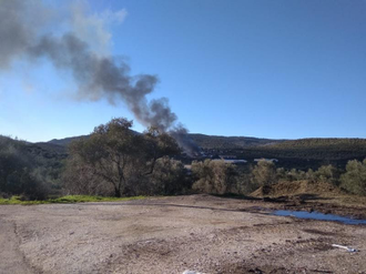 Moria refugee camp 2019 - picture of an earlier fire image CPT