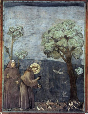 St Francis preaching to the birds - Giotto  - Wiki Art