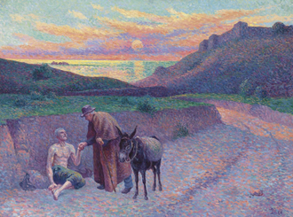 The Good Samaritan by Maximilien Luce 1896, © Christie's New York, 2 November 2011, lot 310, sold $134,000