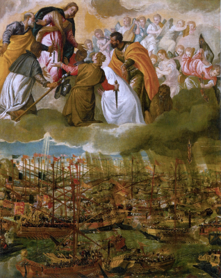 The Battle of Lepanto,  by Paolo Veronese 1572 © Gallerie dell'Accademia, Venice
