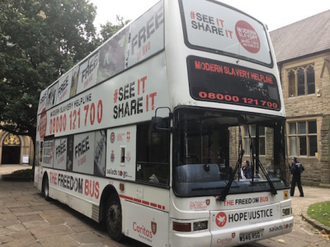 Caritas Salford Anti-Slavery Bus