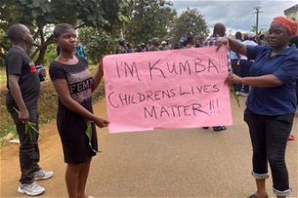 Protest in Kumba after the attack