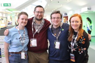 Columban Faith in Action volunteers with James Trewby  (second from left)