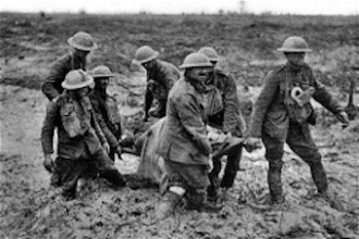Stretcher bearers on the Western Front