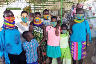 Masks made in Turkana, Kenya, with St Paul's Missionary Community