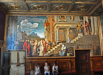 Presentation of the Virgin at the Temple, by Titian1534-38 © Galleria dell'Accademia, Venice