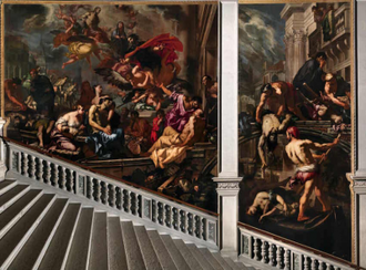 The Virgin appearing to the Plague Victims, by Antonio Zanchi 1666 © Scuola Grande di San Rocco, Venice